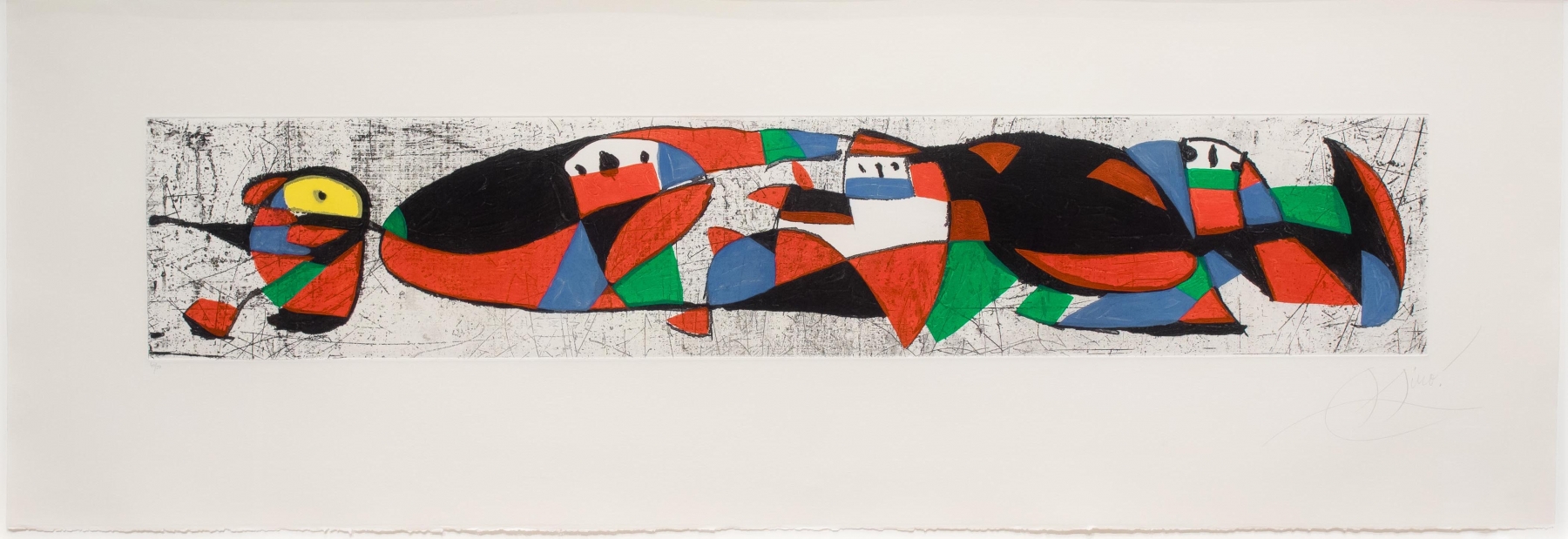 Joan Miro, Les Troglodytes I, Etching
