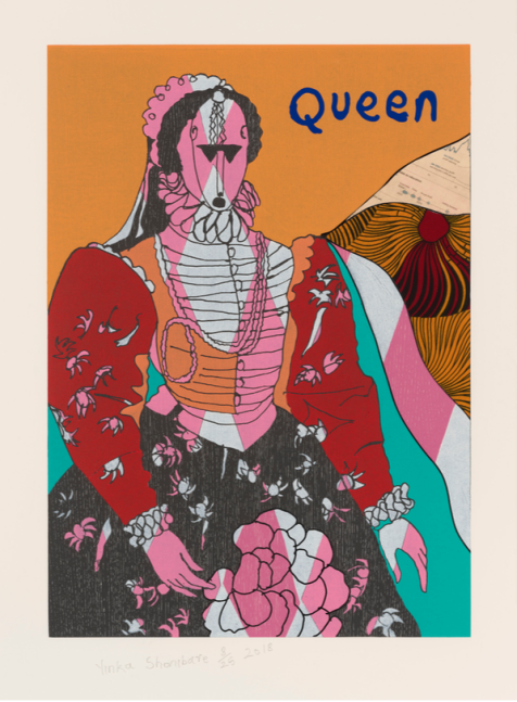 Yinka Shonibare, Queen II, from Unstructured Icons, 2018, Relief print
