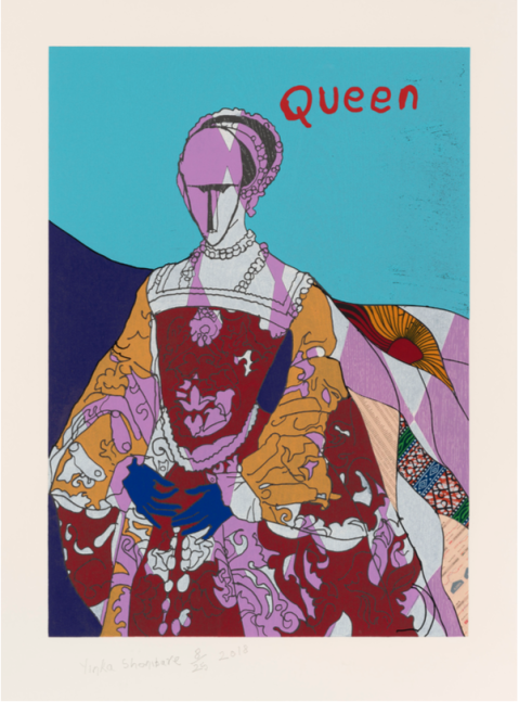 Yinka Shonibare, Queen I, from Unstructured Icons, 2018, Relief print