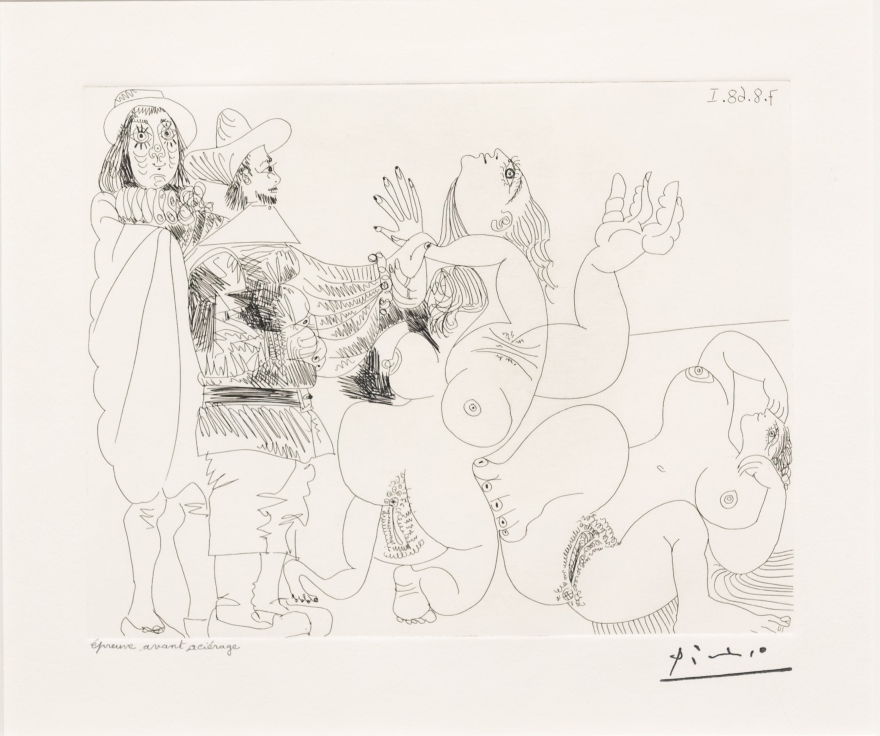 Pablo Picasso, Jeune Seigneur Fantoche, 347 Series, Etching
