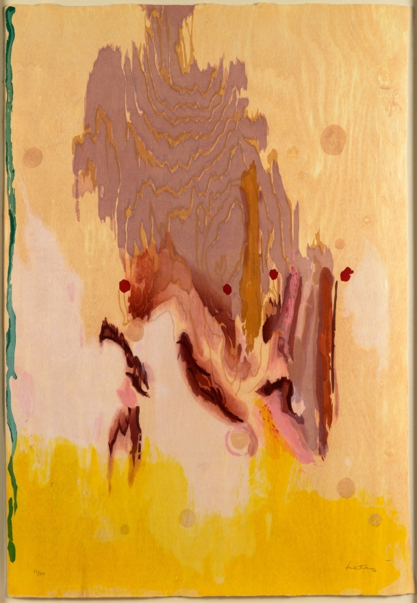 Helen Frankenthaler, Geisha, 2003, Woodcut, Abstract, Expressionism, Signed