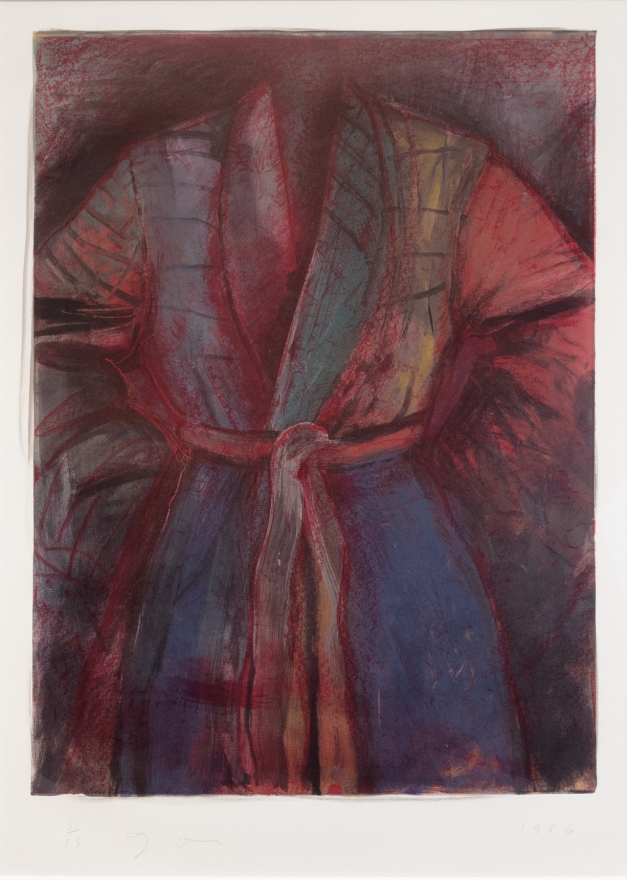 Jim Dine, Red Robe In France, 1985, Lithograph, Etching, Pop, Contemporary Art