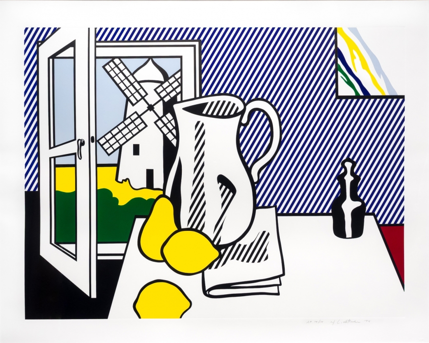 Roy Lichtenstein, Still Life with Windmill, Lithograph