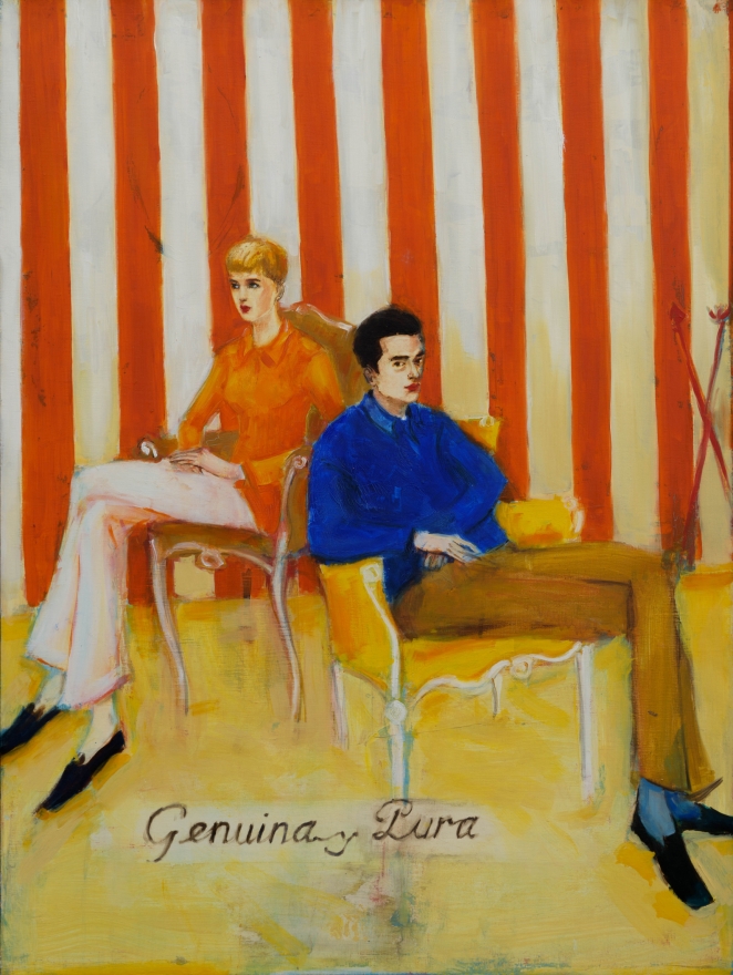 Elizabeth Peyton, Genuina y Pura, 1990, Oil on canvas