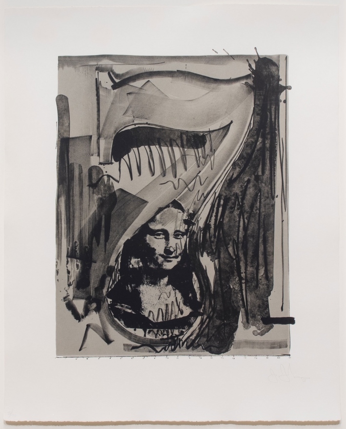 Jasper Johns, Figure 7, Lithograph