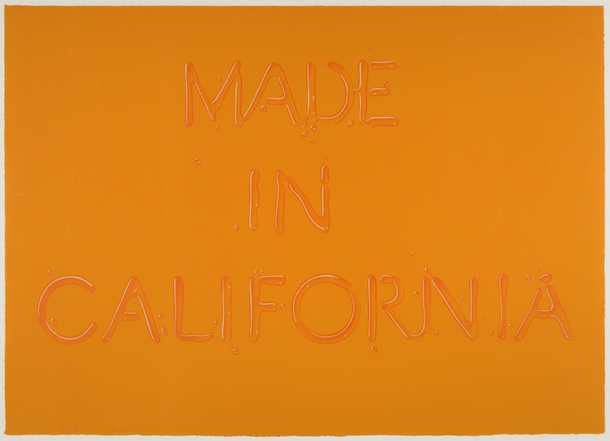 Ed Ruscha, Made In California 1971, Signed Lithograph