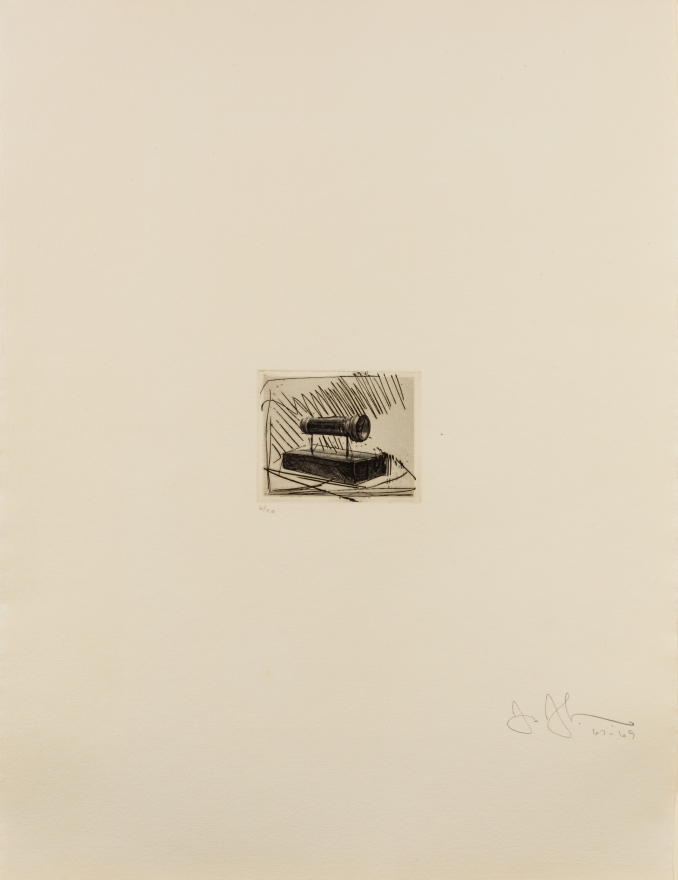 Jasper Johns, Flashlight (small), etching