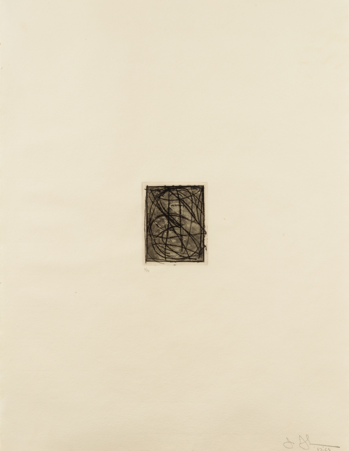 Jasper Johns, Numbers (small), Etching