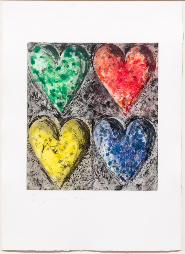 Jim Dine, Watercolor in Galilee, 2001, Etching, Hand Coloring, Pop, Contemporary Print