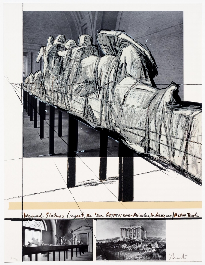 Christo, Aegena Temple Project, Screenprint