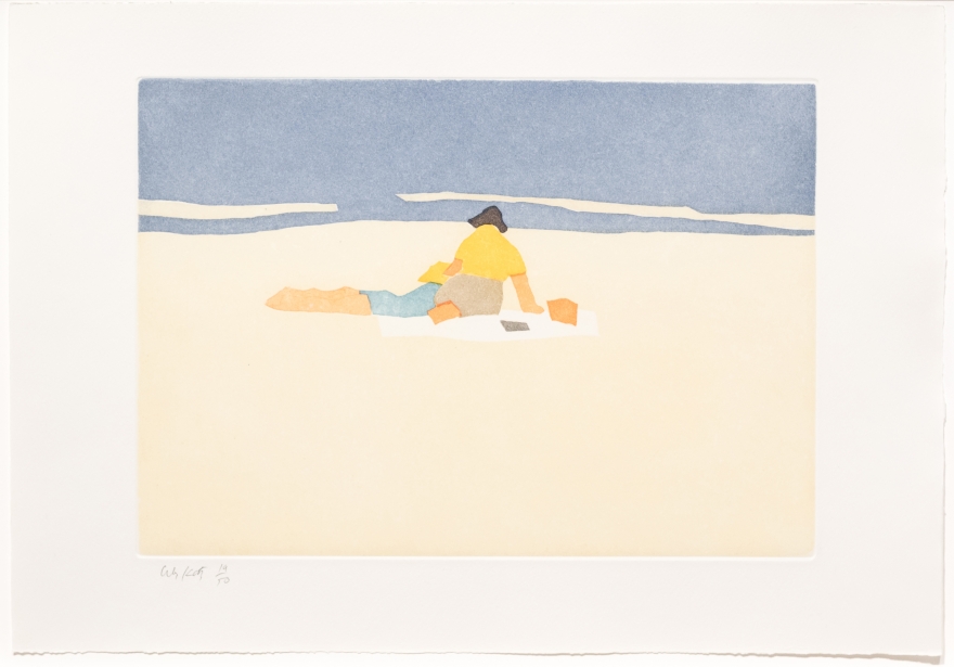 Alex Katz, Figures on Beach, from Small Cuts, Aquatint