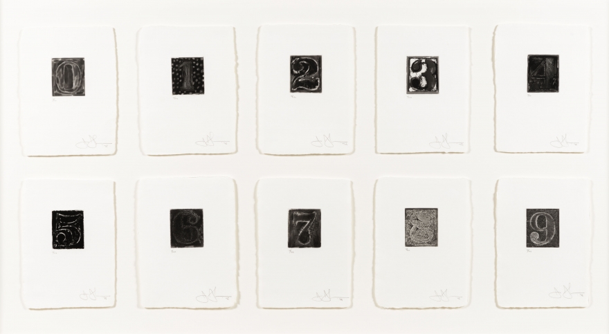 Jasper Johns, 0-9, etching
